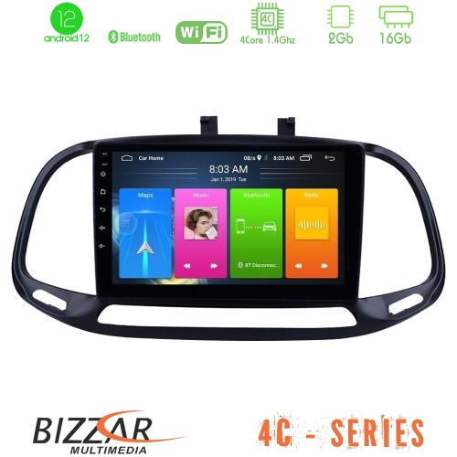 Bizzar 4C Series Fiat Doblo 2015-2022 4Core Android12 2+16GB Navigation Multimedia Tablet 9 Bizzar 4C Series Fiat Doblo 2015-2022 4Core Android12 2+16GB Navigation Multimedia Tablet 9