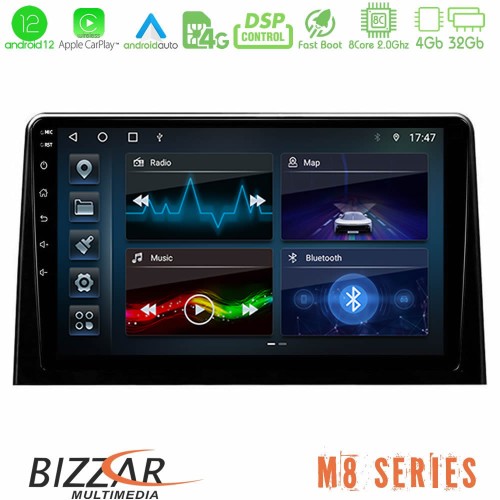 Bizzar M8 Series Peugeot Partner / Citroën Berlingo 2020> 8Core Android12 4+32GB Navigation Multimedia Tablet 10