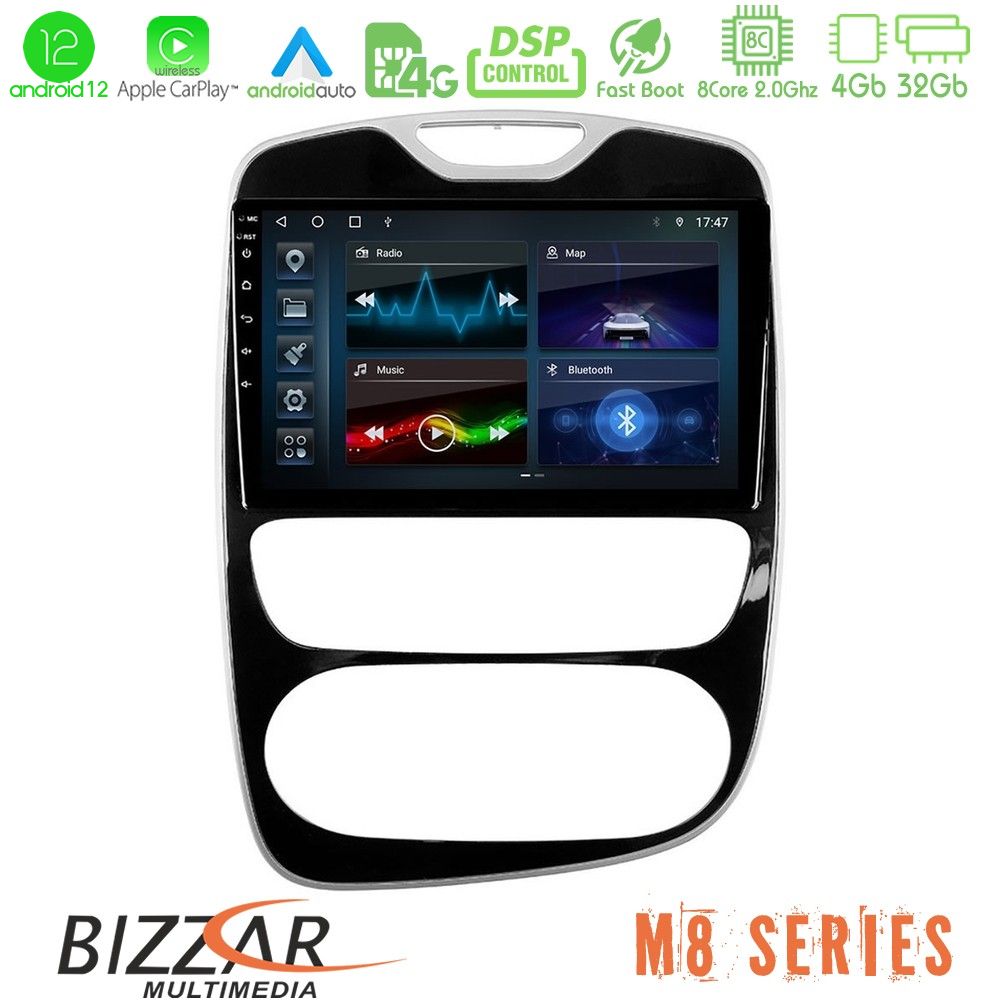 Bizzar M8 Series Renault Clio 2016-2019 8core Android12 4+32GB Navigation Multimedia Tablet 10