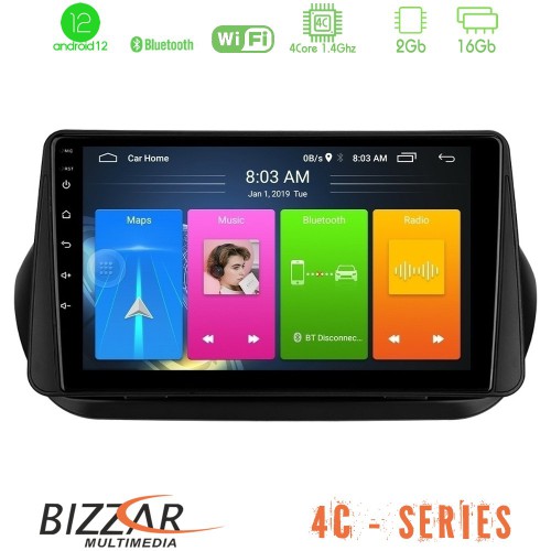 Bizzar 4C Series Fiat Fiorino/Citroen Nemo/Peugeot Bipper 4Core Android12 2+16GB Navigation Multimedia Tablet 9 Bizzar 4C Series Fiat Fiorino/Citroen Nemo/Peugeot Bipper 4Core Android12 2+16GB Navigation Multimedia Tablet 9