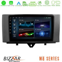 Bizzar M8 Series Smart 451 Facelift 8core Android12 4+32GB Navigation Multimedia Tablet 9