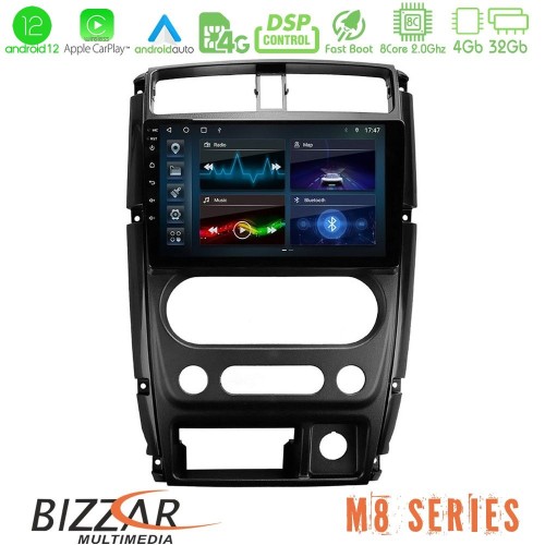 Bizzar M8 Series Suzuki Jimny 2007-2017 8core Android12 4+32GB Navigation Multimedia Tablet 9