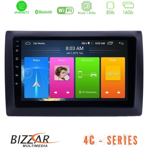 Bizzar 4C Series Fiat Stilo 4Core Android12 2+16GB Navigation Multimedia Tablet 9 Bizzar 4C Series Fiat Stilo 4Core Android12 2+16GB Navigation Multimedia Tablet 9