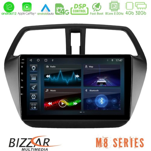 Bizzar M8 Series Suzuki SX4 S-Cross 8core Android12 4+32GB Navigation Multimedia Tablet 9