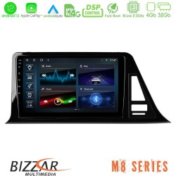 Bizzar M8 Series Toyota CH-R 8core Android12 4+32GB Navigation Multimedia Tablet 9