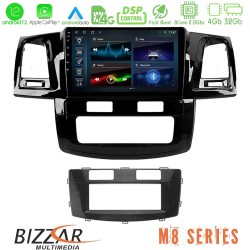 Bizzar M8 Series Toyota Hilux 2007-2011 8core Android12 4+32GB Navigation Multimedia Tablet 9