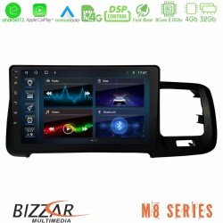 Bizzar M8 Series Volvo S60 2010-2018 8core Android12 4+32GB Navigation Multimedia Tablet 9