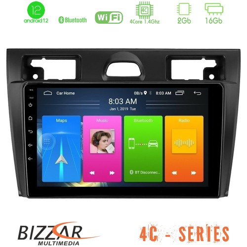Bizzar 4C Series Ford Fiesta 2006-2008 4Core Android12 2+16GB Navigation Multimedia Tablet 9 Bizzar 4C Series Ford Fiesta 2006-2008 4Core Android12 2+16GB Navigation Multimedia Tablet 9