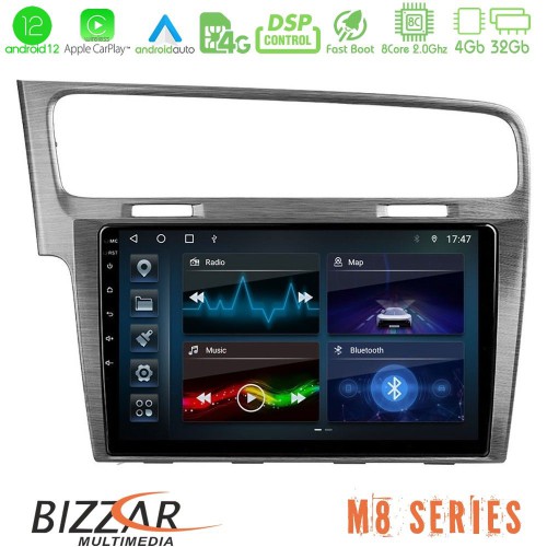 Bizzar M8 Series VW GOLF 7 8core Android12 4+32GB Navigation Multimedia Tablet 10