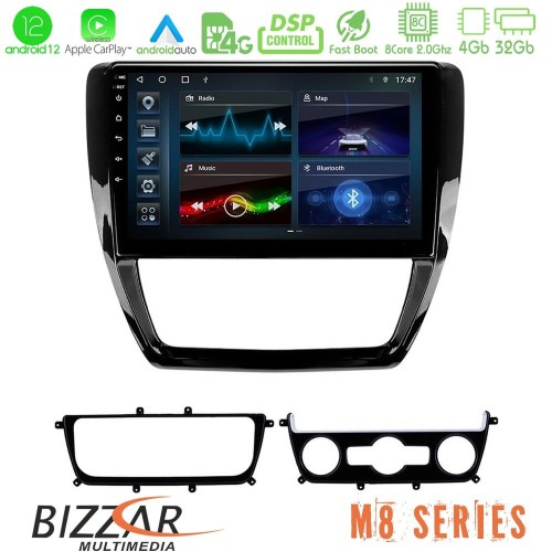 Bizzar M8 Series VW Jetta 8core Android12 4+32GB Navigation Multimedia Tablet 10
