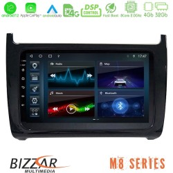 Bizzar M8 Series Vw Polo 8core Android12 4+32GB Navigation Multimedia Tablet 9