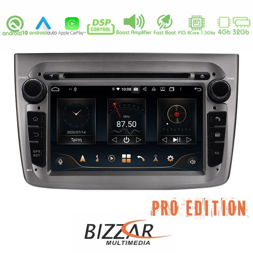 Bizzar Pro Edition Alfa Romeo Mito Grey Android 10 8Core Multimedia Station Bizzar Pro Edition Alfa Romeo Mito Grey Android 10 8Core Multimedia Station