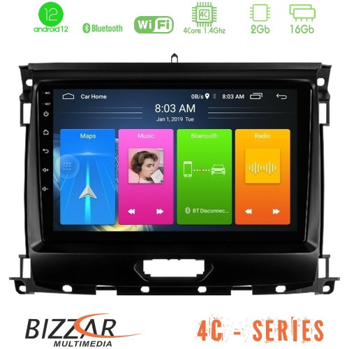 Bizzar 4C Series Ford Ranger 2017-2022 4Core Android12 2+16GB Navigation Multimedia Tablet 9 - U-LVT-FD0631 Bizzar 4C Series Ford Ranger 2017-2022 4Core Android12 2+16GB Navigation Multimedia Tablet 9 - U-LVT-FD0631