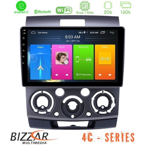 Bizzar 4C Series Ford Ranger/Mazda BT50 4Core Android12 2+16GB Navigation Multimedia Tablet 9 Bizzar 4C Series Ford Ranger/Mazda BT50 4Core Android12 2+16GB Navigation Multimedia Tablet 9