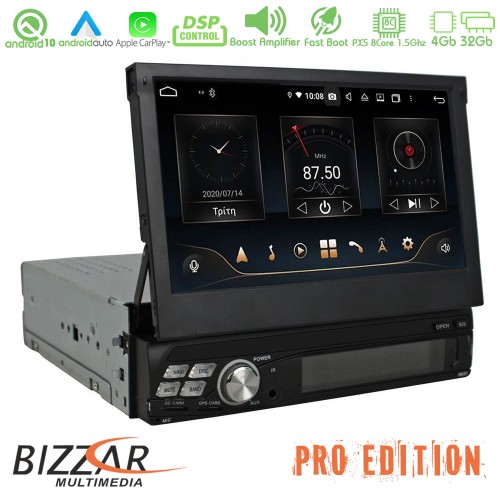 Bizzar Pro Edition Universal 1DIN Deckless Android 10 8Core Multimedia Station Bizzar Pro Edition Universal 1DIN Deckless Android 10 8Core Multimedia Station