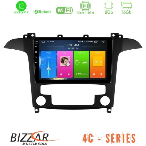 Bizzar 4C Series Ford S-Max 2006-2012 4Core Android12 2+16GB Navigation Multimedia Tablet 9 Bizzar 4C Series Ford S-Max 2006-2012 4Core Android12 2+16GB Navigation Multimedia Tablet 9