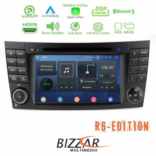 Bizzar R6 Edition Mercedes E Class / CLS Class Android 10.0 6core Navigation Multimedia Bizzar R6 Edition Mercedes E Class / CLS Class Android 10.0 6core Navigation Multimedia