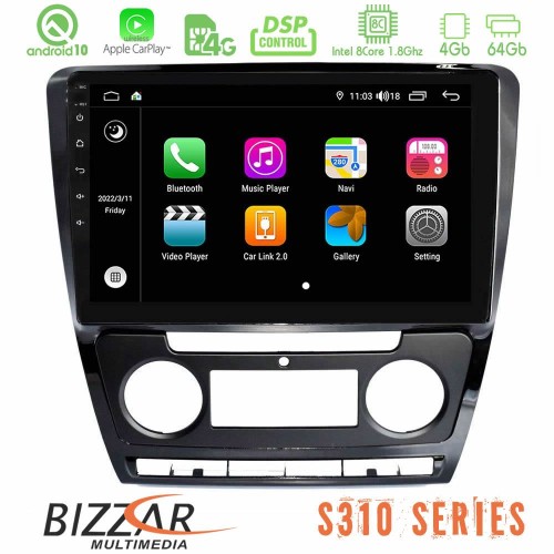Bizzar S310 Skoda Octavia 5 Car Pad Android 10 Multimedia Station Bizzar S310 Skoda Octavia 5 Car Pad Android 10 Multimedia Station