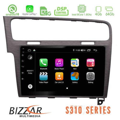 Bizzar S310 VW GOLF 7 Car Pad Android 10 Multimedia Station Bizzar S310 VW GOLF 7 Car Pad Android 10 Multimedia Station