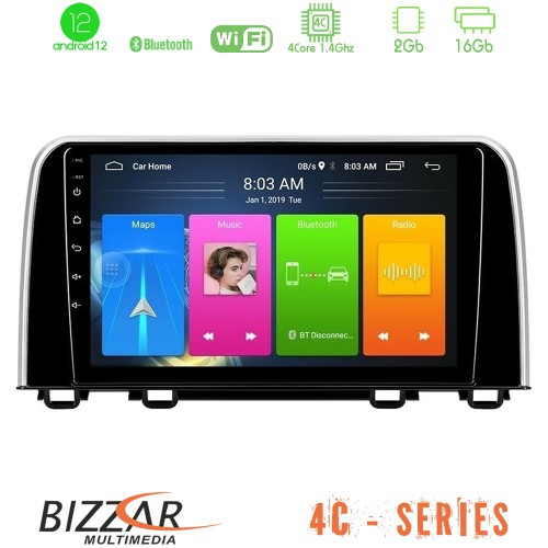 Bizzar 4C Series Honda CR-V 2019> 4Core Android12 2+16GB Navigation Multimedia Tablet 10 Bizzar 4C Series Honda CR-V 2019> 4Core Android12 2+16GB Navigation Multimedia Tablet 10