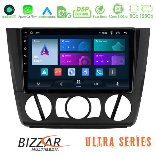 Bizzar Ultra Series BMW 1Series E81/E82/E87/E88 (MANUAL A/C) 8core Android11 8+128GB Navigation Multimedia Tablet 9 Bizzar Ultra Series BMW 1Series E81/E82/E87/E88 (MANUAL A/C) 8core Android11 8+128GB Navigation Multimedia Tablet 9
