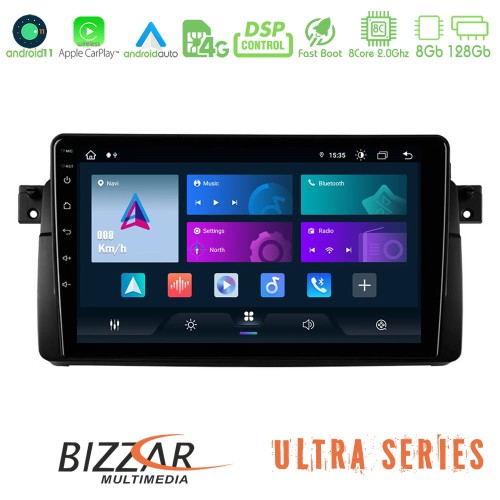 Bizzar Ultra Series BMW E46 8core Android11 8+128GB Navigation Multimedia 9 Bizzar Ultra Series BMW E46 8core Android11 8+128GB Navigation Multimedia 9