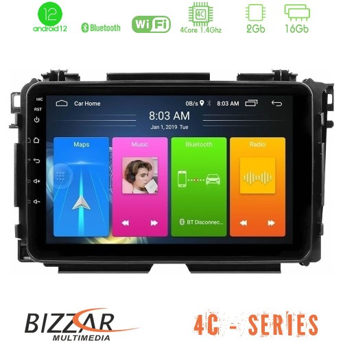 Bizzar 4C Series Honda HR-V 4Core Android12 2+16GB Navigation Multimedia Tablet 9 Bizzar 4C Series Honda HR-V 4Core Android12 2+16GB Navigation Multimedia Tablet 9
