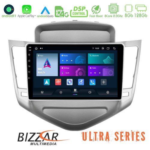 Bizzar Ultra Series Chevrolet Cruze 2009-2012 8core Android11 8+128GB Navigation Multimedia Tablet 9 Bizzar Ultra Series Chevrolet Cruze 2009-2012 8core Android11 8+128GB Navigation Multimedia Tablet 9