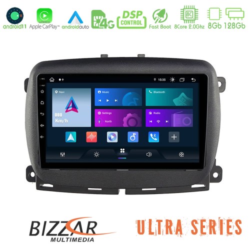 Bizzar Ultra Series Fiat 500 2016> 8core Android11 8+128GB Navigation Multimedia Tablet 9 Bizzar Ultra Series Fiat 500 2016> 8core Android11 8+128GB Navigation Multimedia Tablet 9