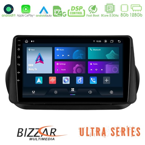 Bizzar Ultra Series Fiat Fiorino/Citroen Nemo/Peugeot Bipper 8core Android11 8+128GB Navigation Multimedia Tablet 9 Bizzar Ultra Series Fiat Fiorino/Citroen Nemo/Peugeot Bipper 8core Android11 8+128GB Navigation Multimedia Tablet 9