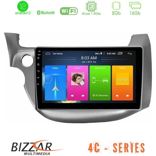 Bizzar 4C Series Honda Jazz 2009-2013 4Core Android12 2+16GB Navigation Multimedia Tablet 9 Bizzar 4C Series Honda Jazz 2009-2013 4Core Android12 2+16GB Navigation Multimedia Tablet 9