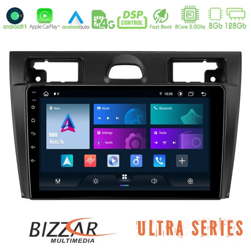 Bizzar Ultra Series Ford Fiesta 2006-2008 8core Android11 8+128GB Navigation Multimedia Tablet 9 Bizzar Ultra Series Ford Fiesta 2006-2008 8core Android11 8+128GB Navigation Multimedia Tablet 9