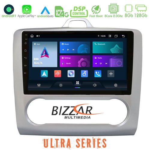 Bizzar Ultra Series Ford Focus Auto AC 8core Android11 8+128GB Navigation Multimedia 9 Bizzar Ultra Series Ford Focus Auto AC 8core Android11 8+128GB Navigation Multimedia 9