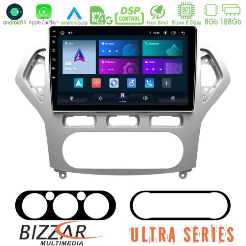 Bizzar Ultra Series Ford Mondeo 2007-2010 AUTO A/C 8core Android11 8+128GB Navigation Multimedia Tablet 9 Bizzar Ultra Series Ford Mondeo 2007-2010 AUTO A/C 8core Android11 8+128GB Navigation Multimedia Tablet 9