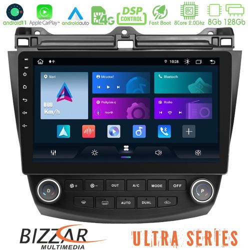 Bizzar Ultra Series Honda Accord 2002-2008 8core Android11 8+128GB Navigation Multimedia Tablet 9 Bizzar Ultra Series Honda Accord 2002-2008 8core Android11 8+128GB Navigation Multimedia Tablet 9