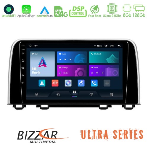 Bizzar Ultra Series Honda CR-V 2019> 8core Android11 8+128GB Navigation Multimedia Tablet 10 Bizzar Ultra Series Honda CR-V 2019> 8core Android11 8+128GB Navigation Multimedia Tablet 10