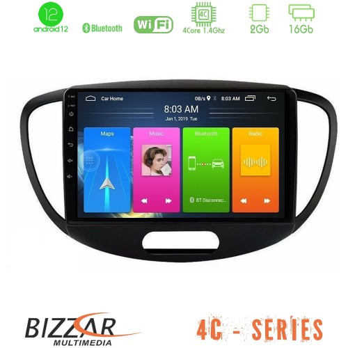 Bizzar 4C Series Hyundai i10 2008-2014 4Core Android12 2+16GB Navigation Multimedia Tablet 9 Bizzar 4C Series Hyundai i10 2008-2014 4Core Android12 2+16GB Navigation Multimedia Tablet 9