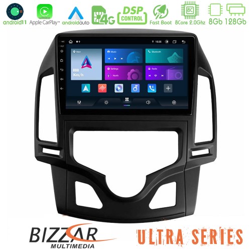 Bizzar Ultra Series Hyundai i30 2007-2012 Auto A/C 8core Android11 8+128GB Navigation Multimedia Tablet 9 Bizzar Ultra Series Hyundai i30 2007-2012 Auto A/C 8core Android11 8+128GB Navigation Multimedia Tablet 9