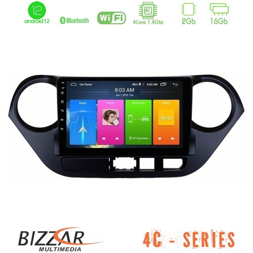Bizzar 4C Series Hyundai i10 2014-2020 4Core Android12 2+16GB Navigation Multimedia Tablet 9 Bizzar 4C Series Hyundai i10 2014-2020 4Core Android12 2+16GB Navigation Multimedia Tablet 9