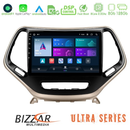 Bizzar Ultra Series Jeep Cherokee 2014-2019 8core Android 11 8+128GB Navigation Multimedia Tablet 9 Bizzar Ultra Series Jeep Cherokee 2014-2019 8core Android 11 8+128GB Navigation Multimedia Tablet 9