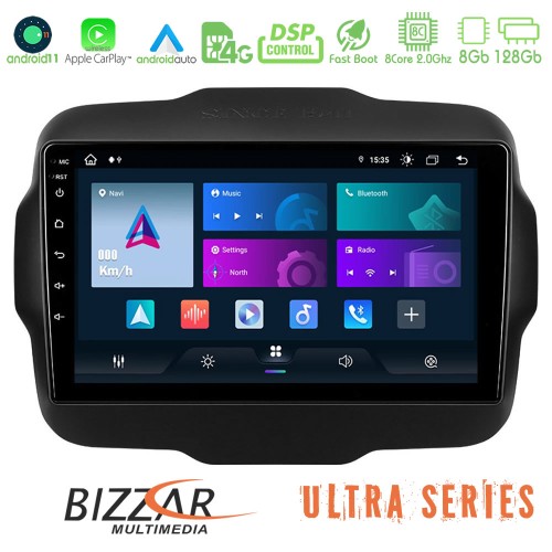 Bizzar Ultra Series Jeep Renegade 2015-2019 8core Android11 8+128GB Navigation Multimedia Tablet 9 Bizzar Ultra Series Jeep Renegade 2015-2019 8core Android11 8+128GB Navigation Multimedia Tablet 9