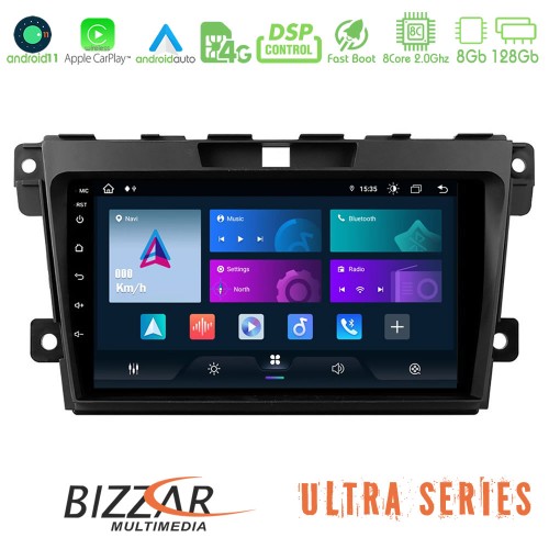 Bizzar Ultra Series Mazda CX-7 2007-2011 8core Android11 8+128GB Navigation Multimedia Tablet 9 Bizzar Ultra Series Mazda CX-7 2007-2011 8core Android11 8+128GB Navigation Multimedia Tablet 9