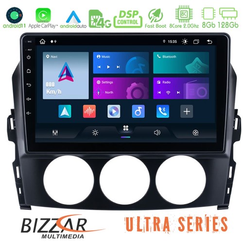 Bizzar Ultra Series Mazda MX-5 2006-2008 8core Android11 8+128GB Navigation Multimedia Tablet 9 Bizzar Ultra Series Mazda MX-5 2006-2008 8core Android11 8+128GB Navigation Multimedia Tablet 9