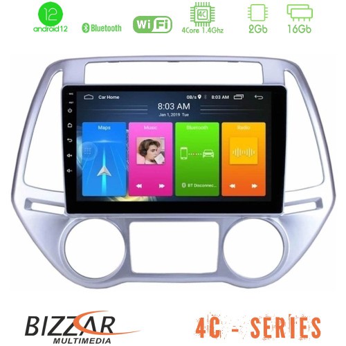 Bizzar 4C Series Hyundai i20 2012-2014 4Core Android12 2+16GB Navigation Multimedia Tablet 9 Bizzar 4C Series Hyundai i20 2012-2014 4Core Android12 2+16GB Navigation Multimedia Tablet 9