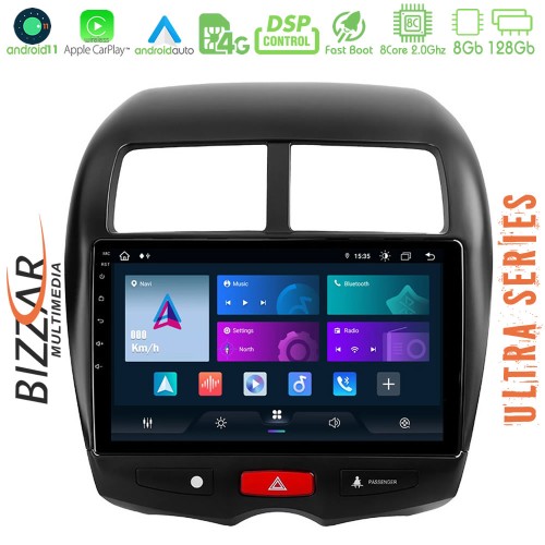Bizzar Ultra Series Mitsubishi ASX 8core Android11 8+128GB Navigation Multimedia Tablet 10 Bizzar Ultra Series Mitsubishi ASX 8core Android11 8+128GB Navigation Multimedia Tablet 10