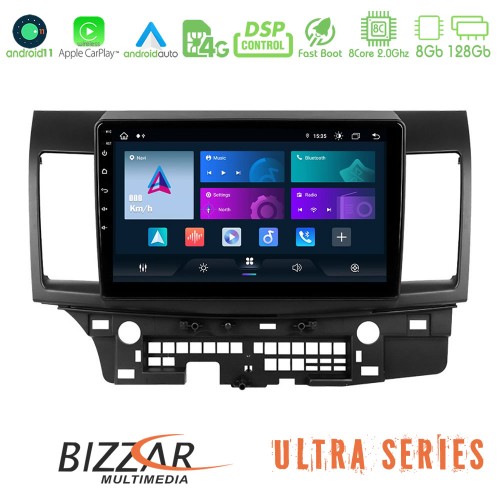 Bizzar Ultra Series Mitsubishi Lancer 2008 – 2015 8core Android11 8+128GB Navigation Multimedia Tablet 10 Bizzar Ultra Series Mitsubishi Lancer 2008 – 2015 8core Android11 8+128GB Navigation Multimedia Tablet 10