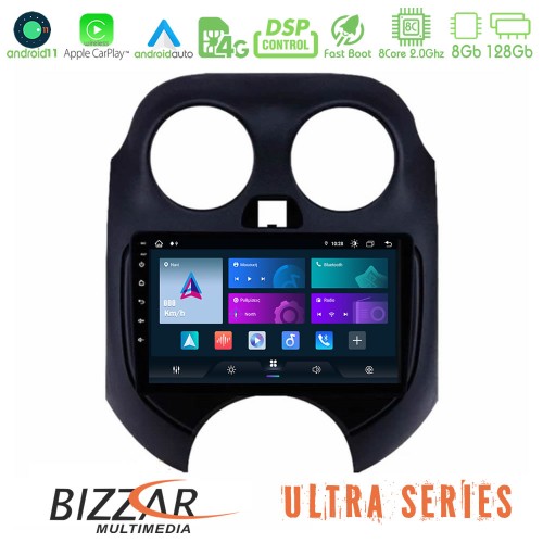 Bizzar Ultra Series Nissan Micra 2011-2014 8core Android11 8+128GB Navigation Multimedia Tablet 9 Bizzar Ultra Series Nissan Micra 2011-2014 8core Android11 8+128GB Navigation Multimedia Tablet 9