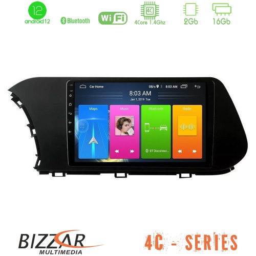 Bizzar 4C Series Hyundai i20 2021-2022 4Core Android12 2+16GB Navigation Multimedia Tablet 10 Bizzar 4C Series Hyundai i20 2021-2022 4Core Android12 2+16GB Navigation Multimedia Tablet 10