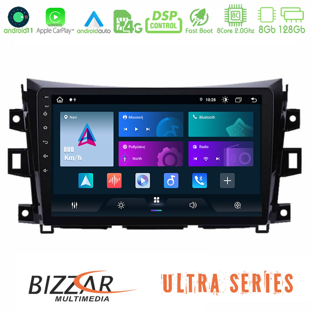 Bizzar Ultra Series Nissan Navara NP300 8core Android11 8+128GB Navigation Multimedia Tablet 9