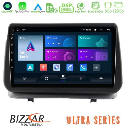 Bizzar Ultra Series Renault Clio 2005-2012 8core Android11 8+128GB Navigation Multimedia Tablet 9 Bizzar Ultra Series Renault Clio 2005-2012 8core Android11 8+128GB Navigation Multimedia Tablet 9